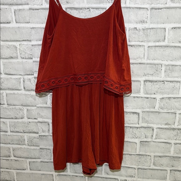 Garage Burnt orange romper Sz small - Picture 8 of 11